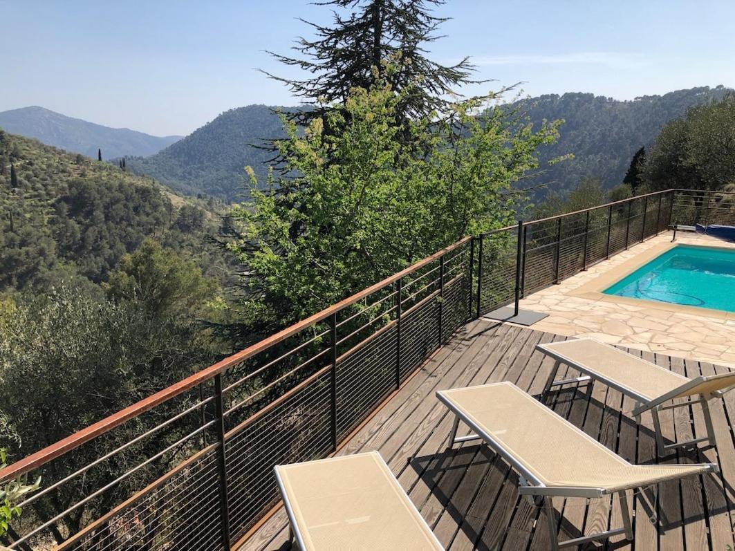 Les Figaires Villa L'Escarene Buitenkant foto