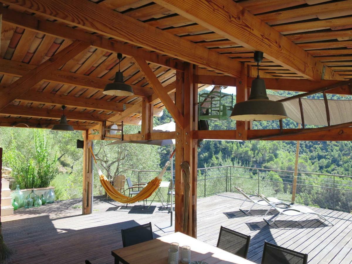 Les Figaires Villa L'Escarene Buitenkant foto